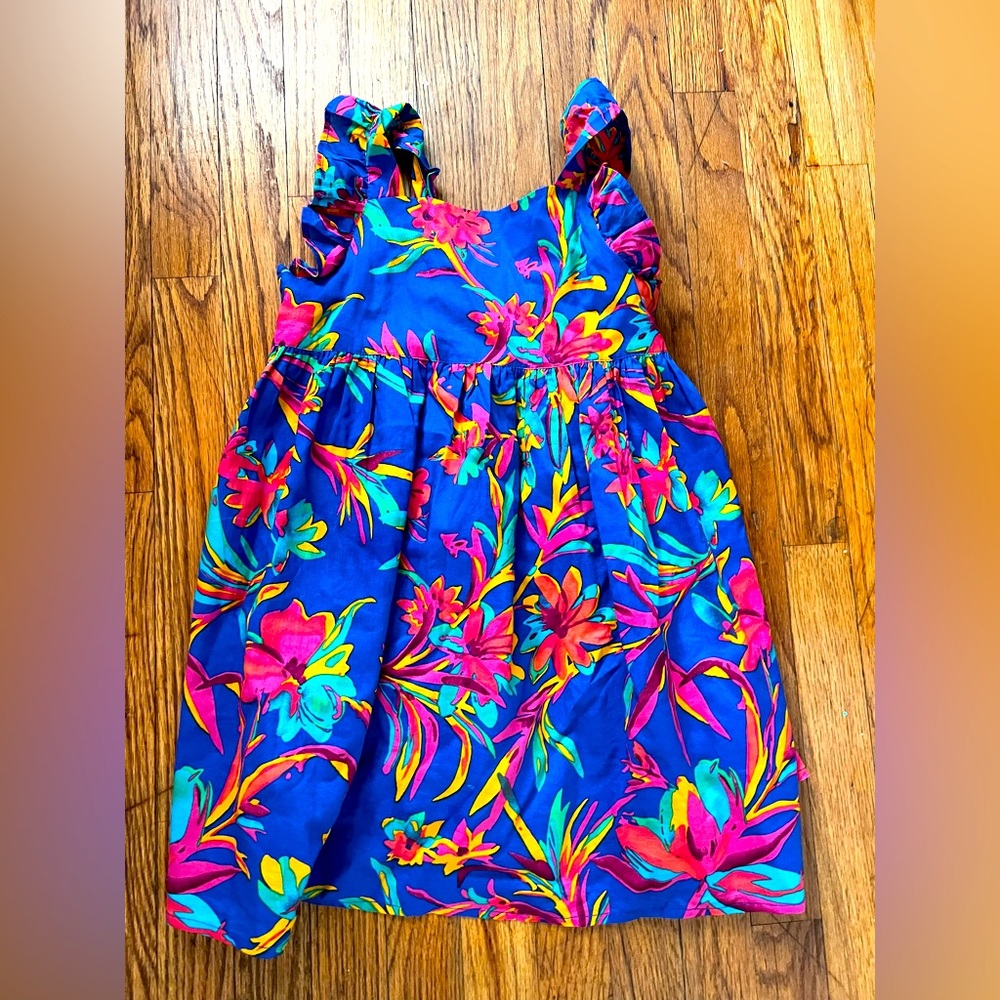 Size 5T Crewcuts blue summer dress, worn once.